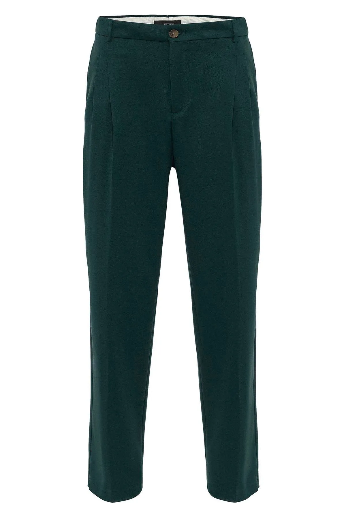 Men's Emerald High Waist Pleated Comfortable Fit  Trousers - Wessi