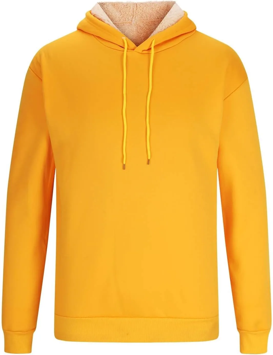 Men's Fleece Hoodie Sweatshirt Long Sleeve Casual Sherpa Lined Pullover Heavyweight Hooded Sweatshirts with Pocket