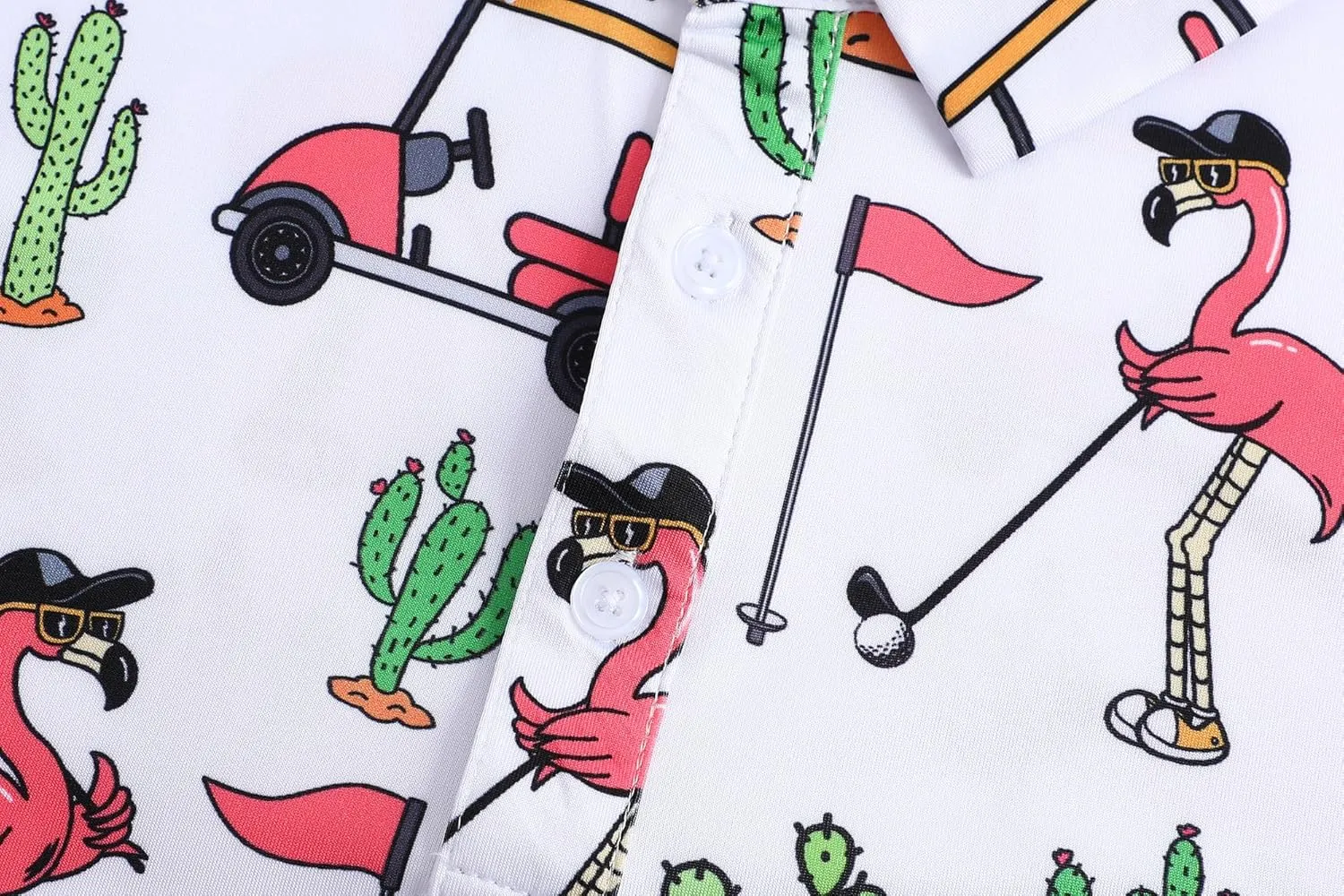 Men's Golf Polo Shirts Short Sleeve Performance Moisture Wicking Dry Fit Funny Golf Polo Shirts for Men