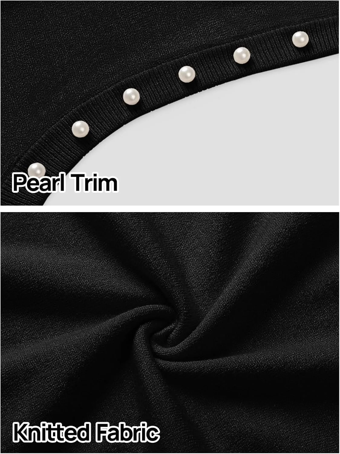 MEROKEETY Women's 2025 Sleeveless Sweater Vest Summer Knit Tank Tops Dressy Casual Crewneck Pearl Blouses
