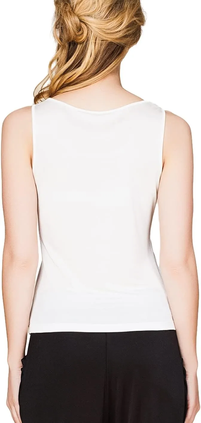 METWAY Womens Silk Tank Tops/Mulberry Silk Sleeveless Blouses/Summer Real Silk Sleeveless T-Shirt