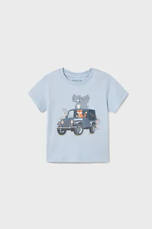 mini boy safari jeep tee