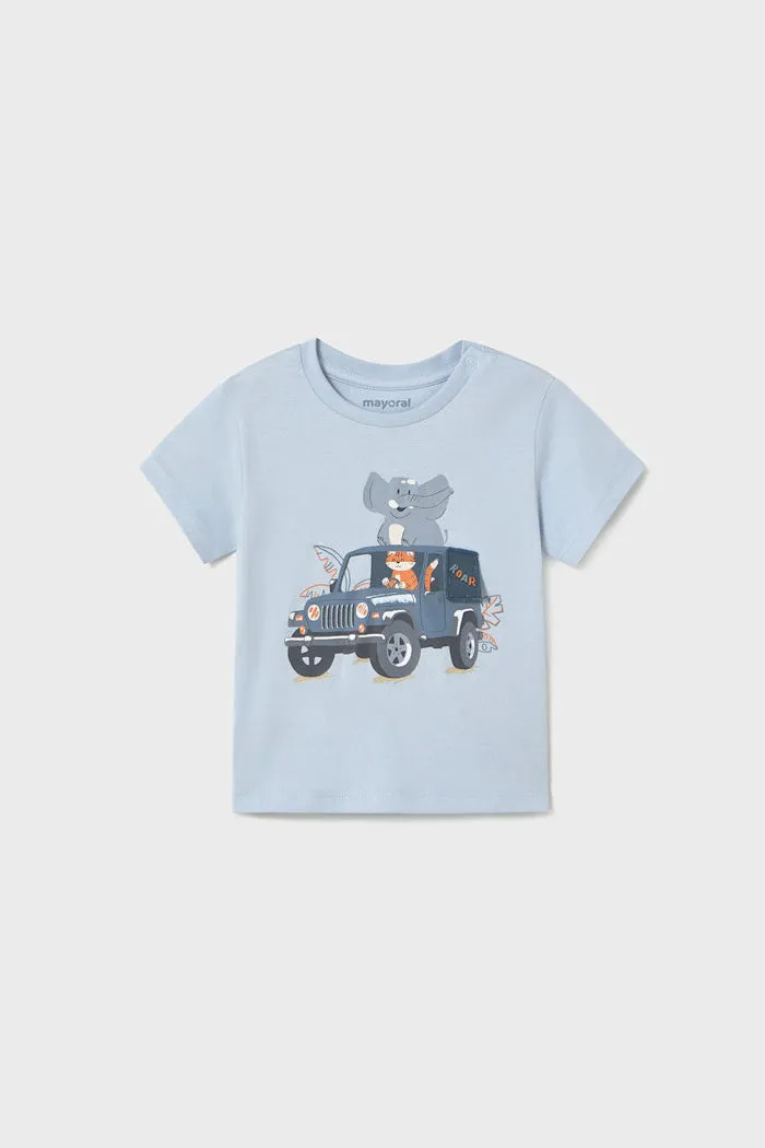 mini boy safari jeep tee