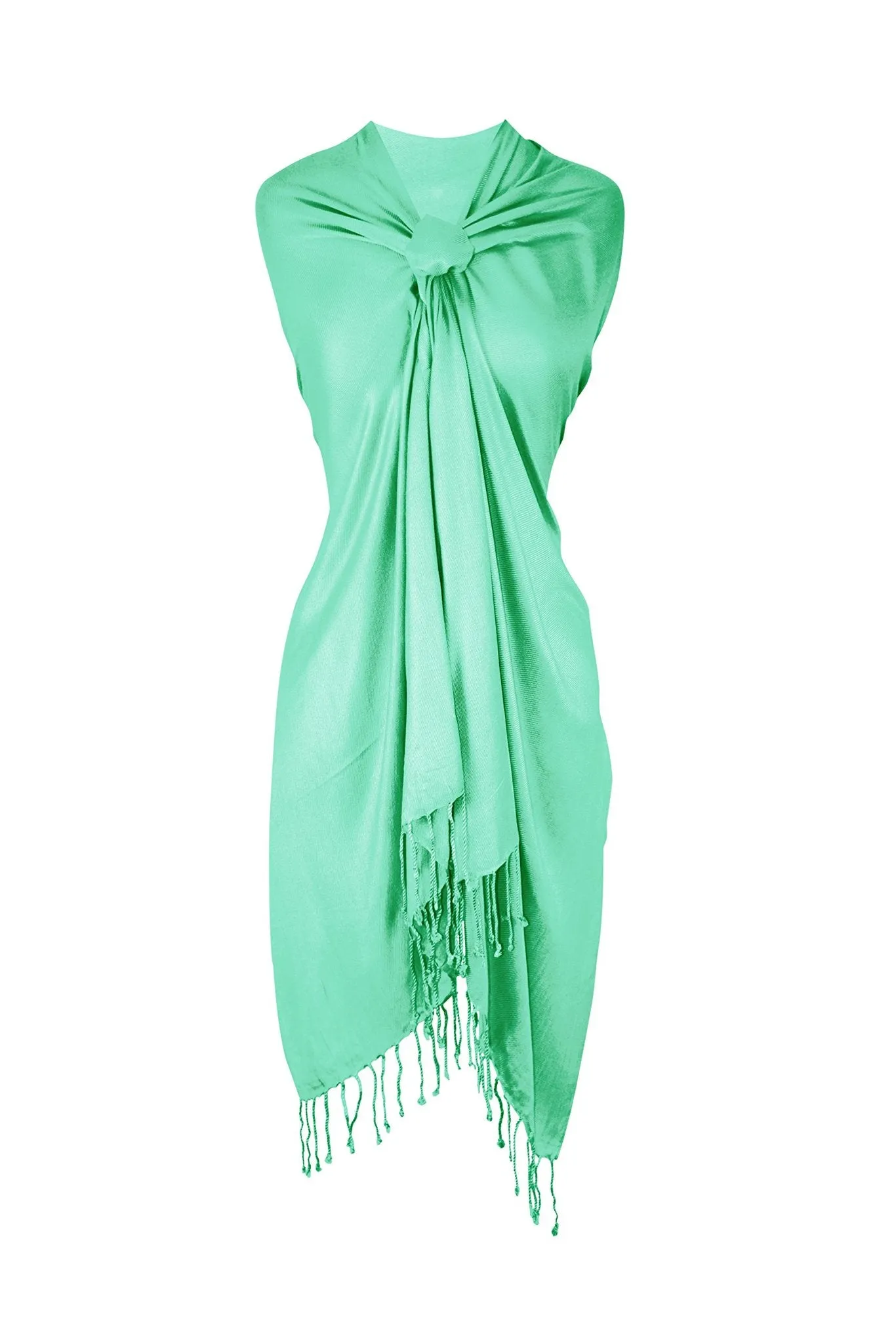 Mint Green Pashmina Shawl Wrap Scarf