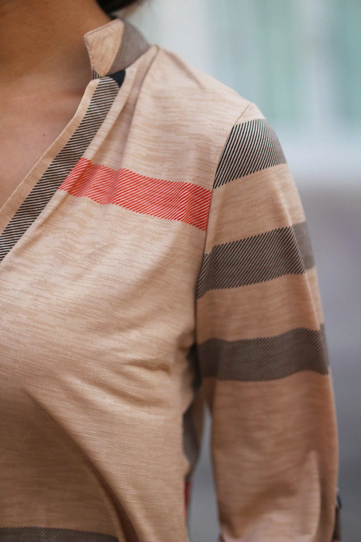 Mocha Plaid Top