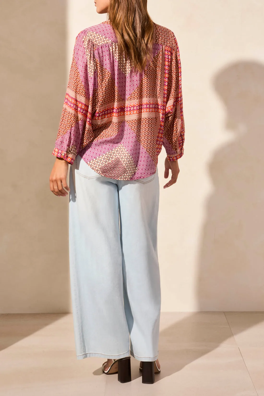 Mosaic Print Blouse