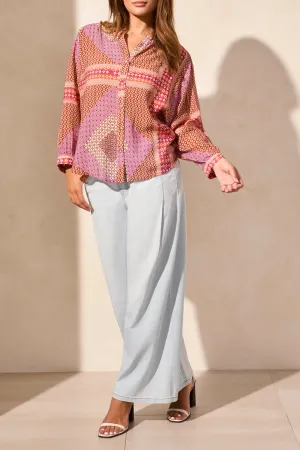Mosaic Print Blouse