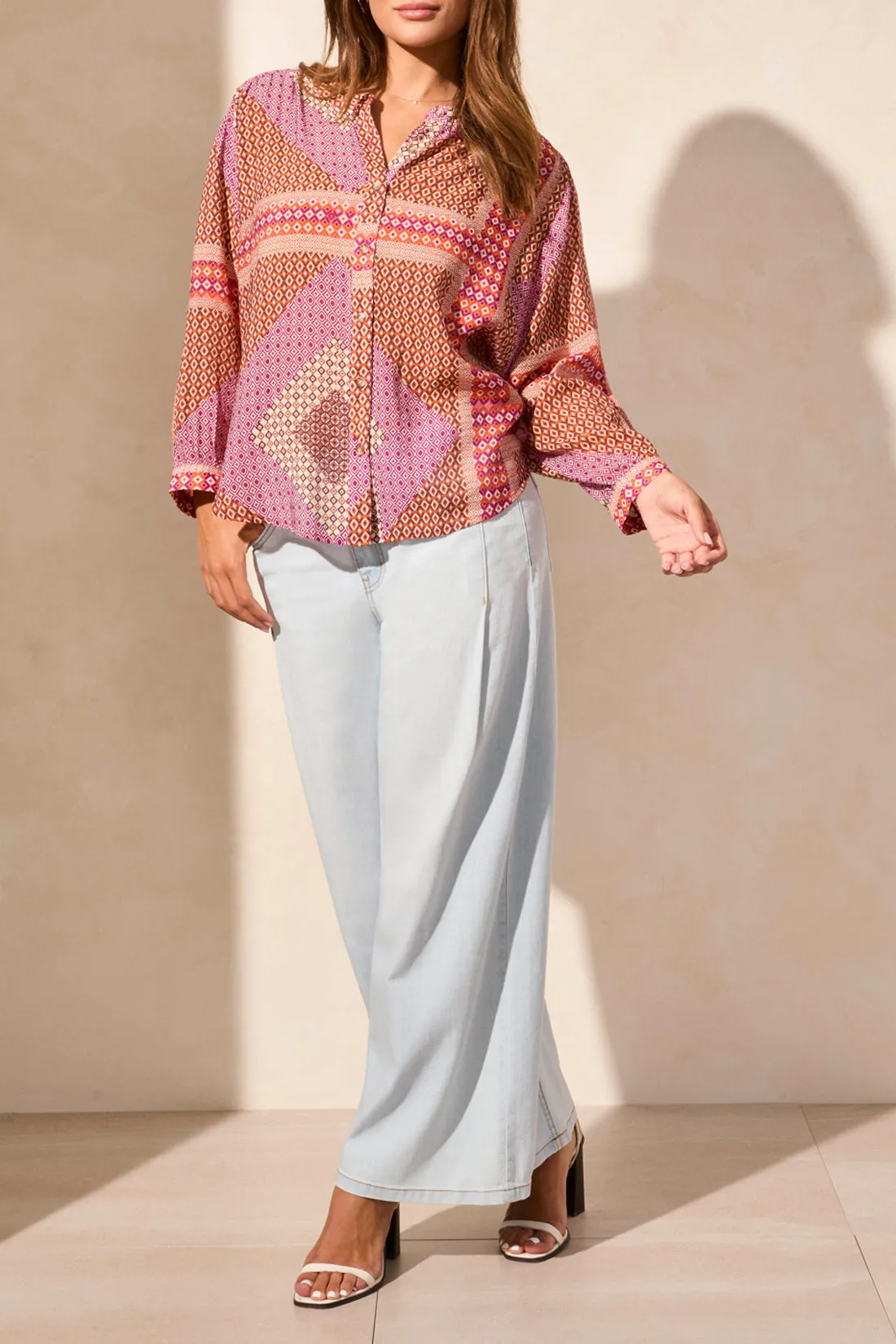 Mosaic Print Blouse