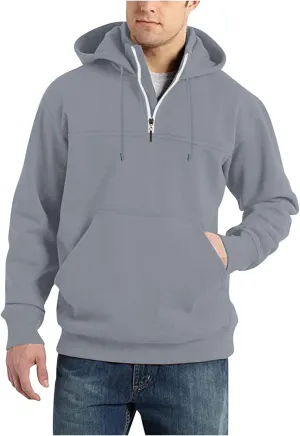 Muscularfit Mens Sweatshirt Hoodie Zip Up Lightweight Gym Athletic Sweatshirt Hooded Pullover Casual Long Sleeve Fall Hoodies