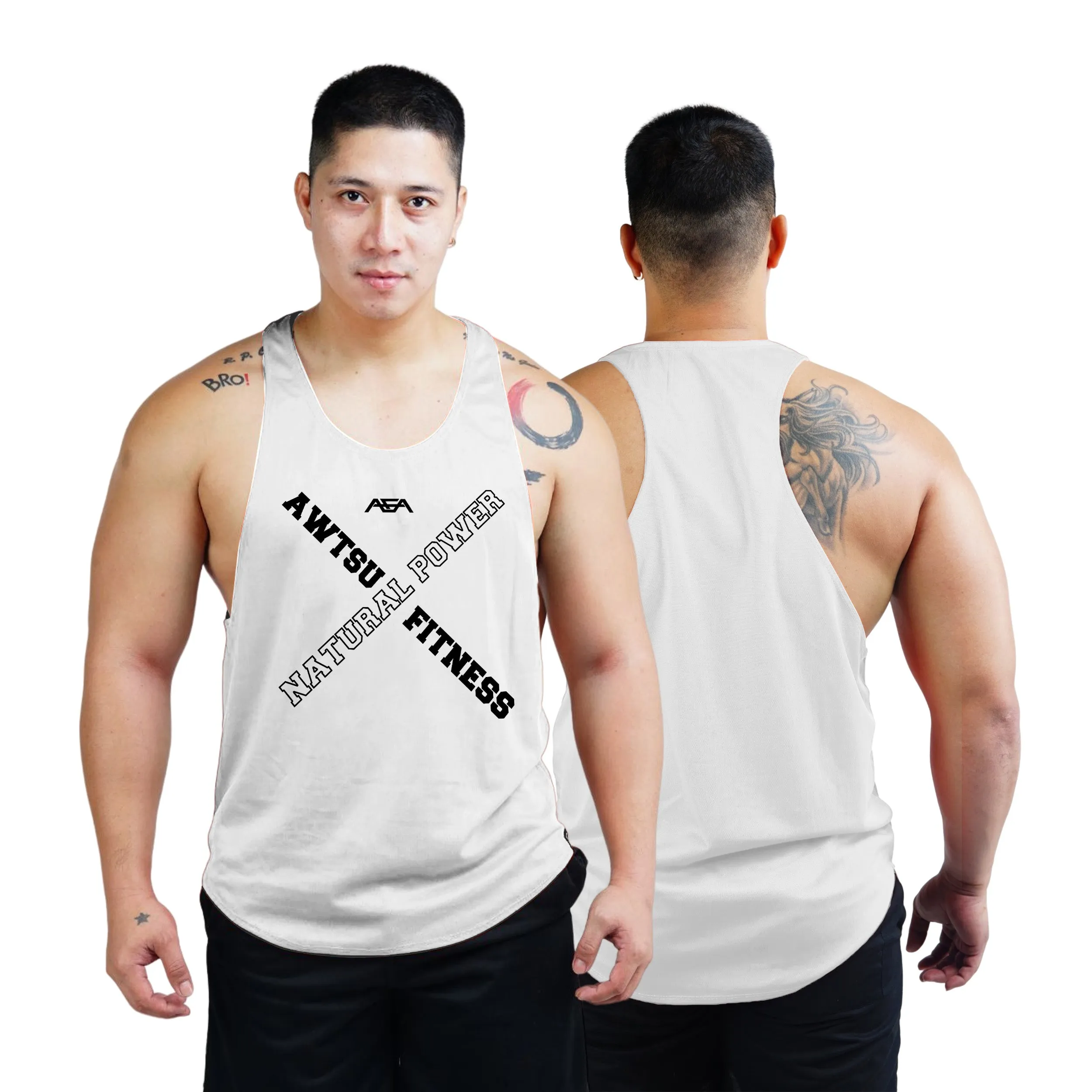 Natural Power Bodybuilder Stringer Tank Top