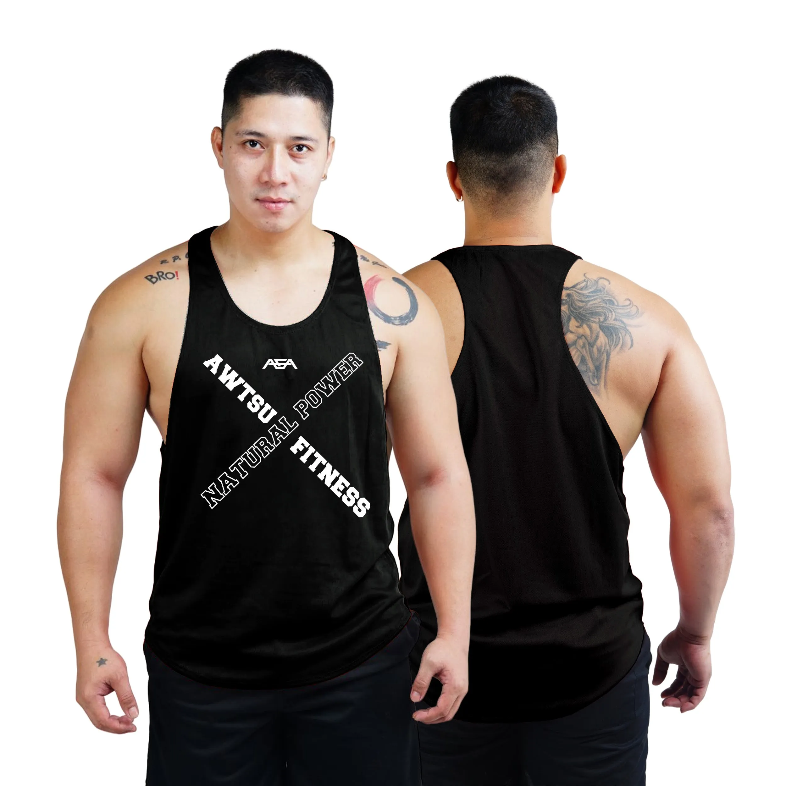 Natural Power Bodybuilder Stringer Tank Top
