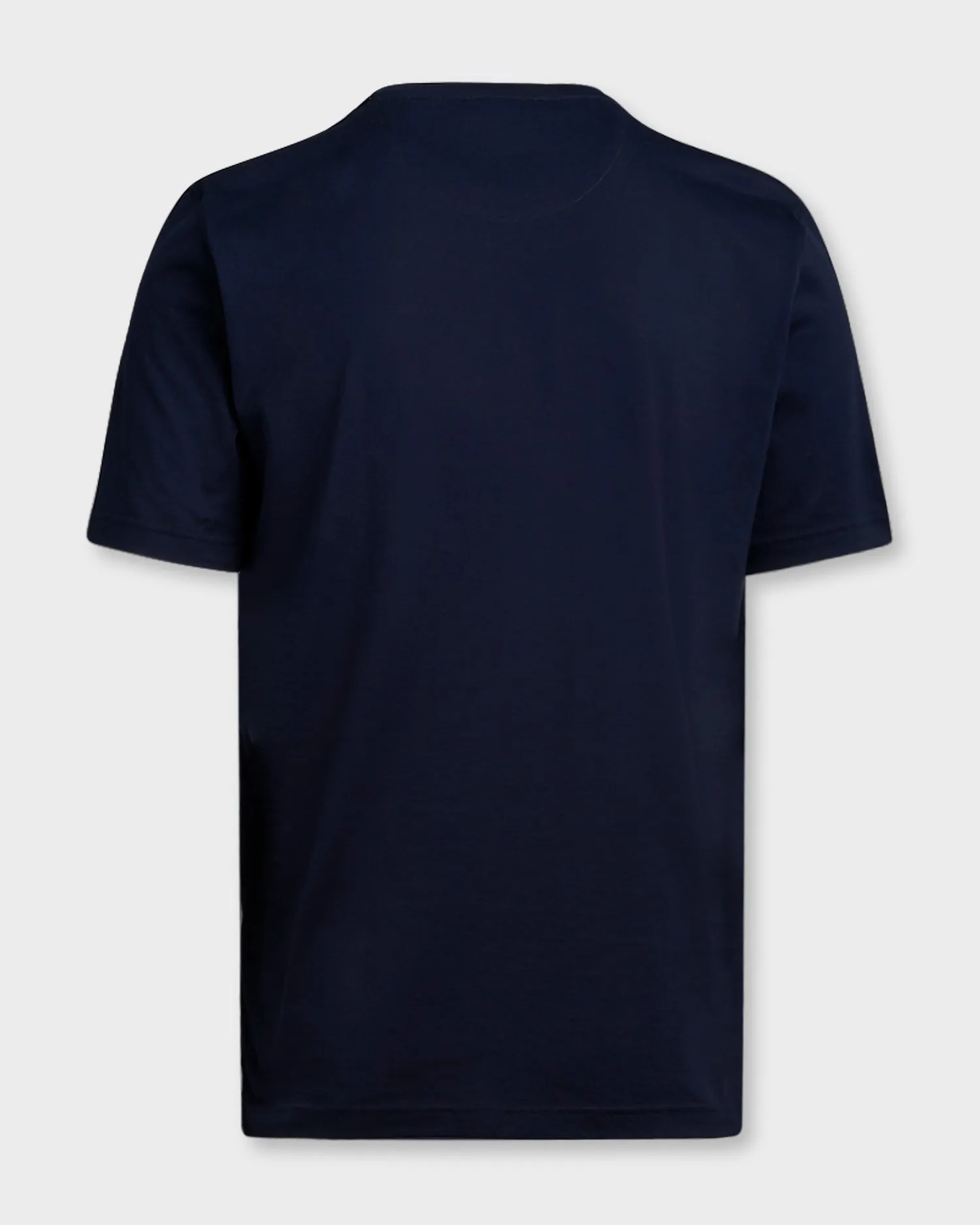 Navy Linen Stretch T-Shirt