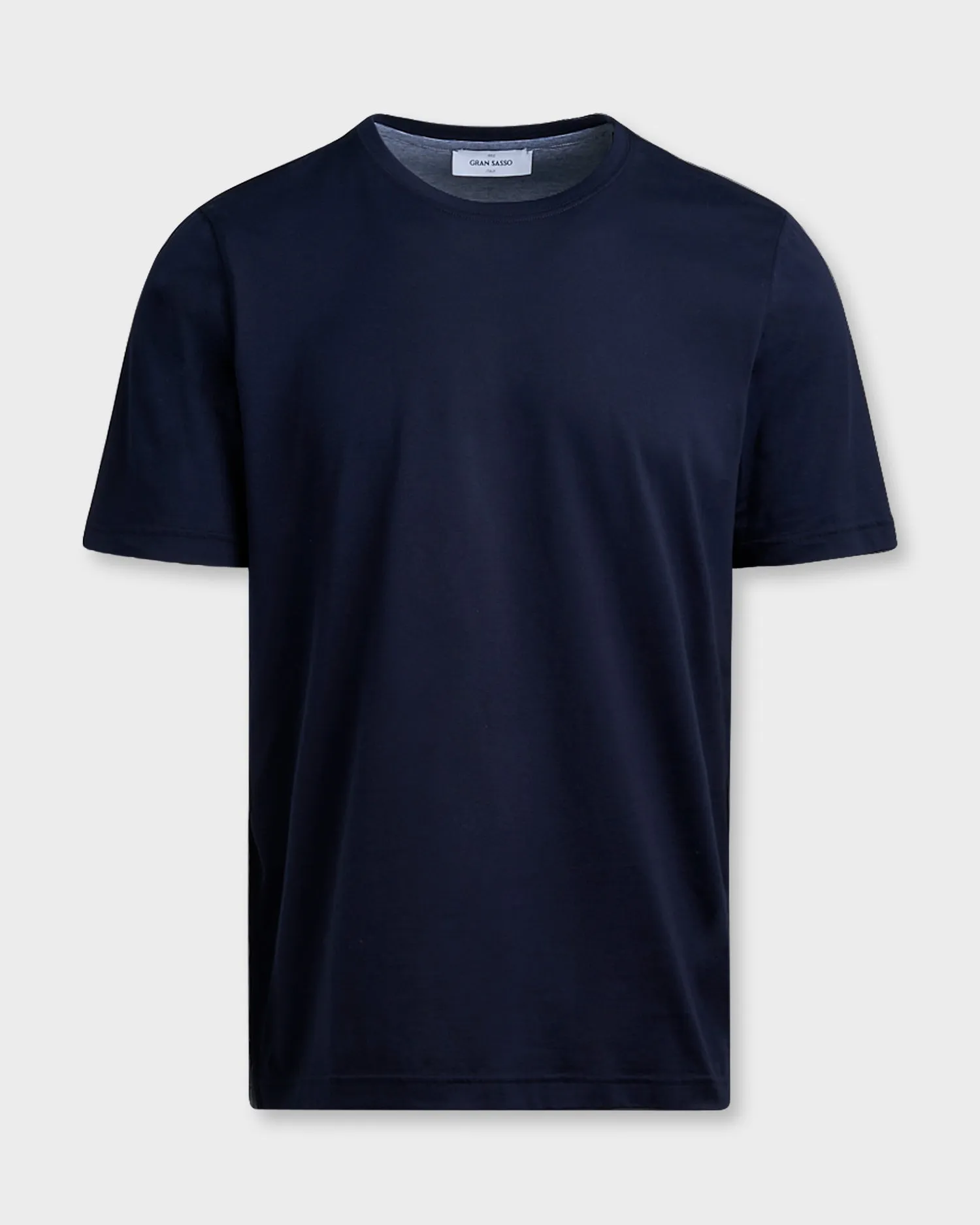 Navy Linen Stretch T-Shirt
