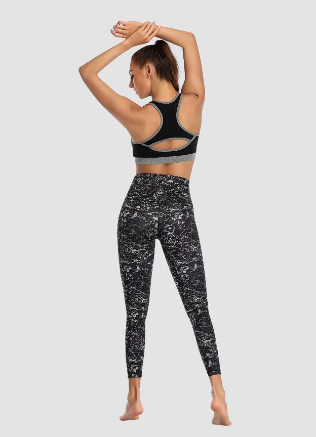 Newborn High Waist Yoga Leggings 25” — Galaxy