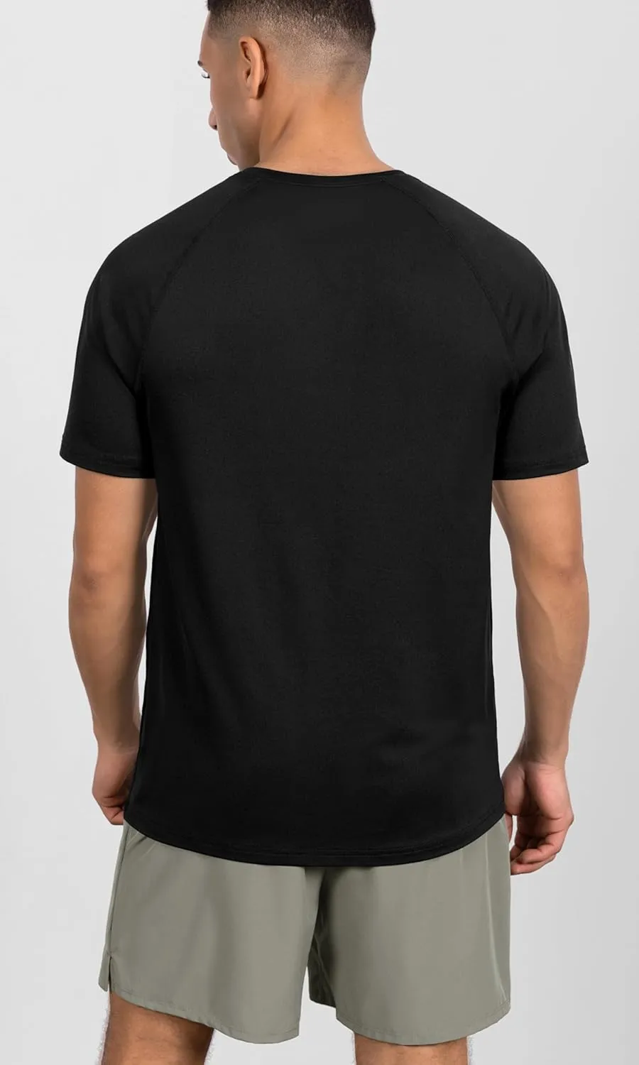 ODODOS Men's Quick Dry Short Sleeve Shirts UPF 50  Sun Protection SPF Athletic Tops Workout T-Shirts