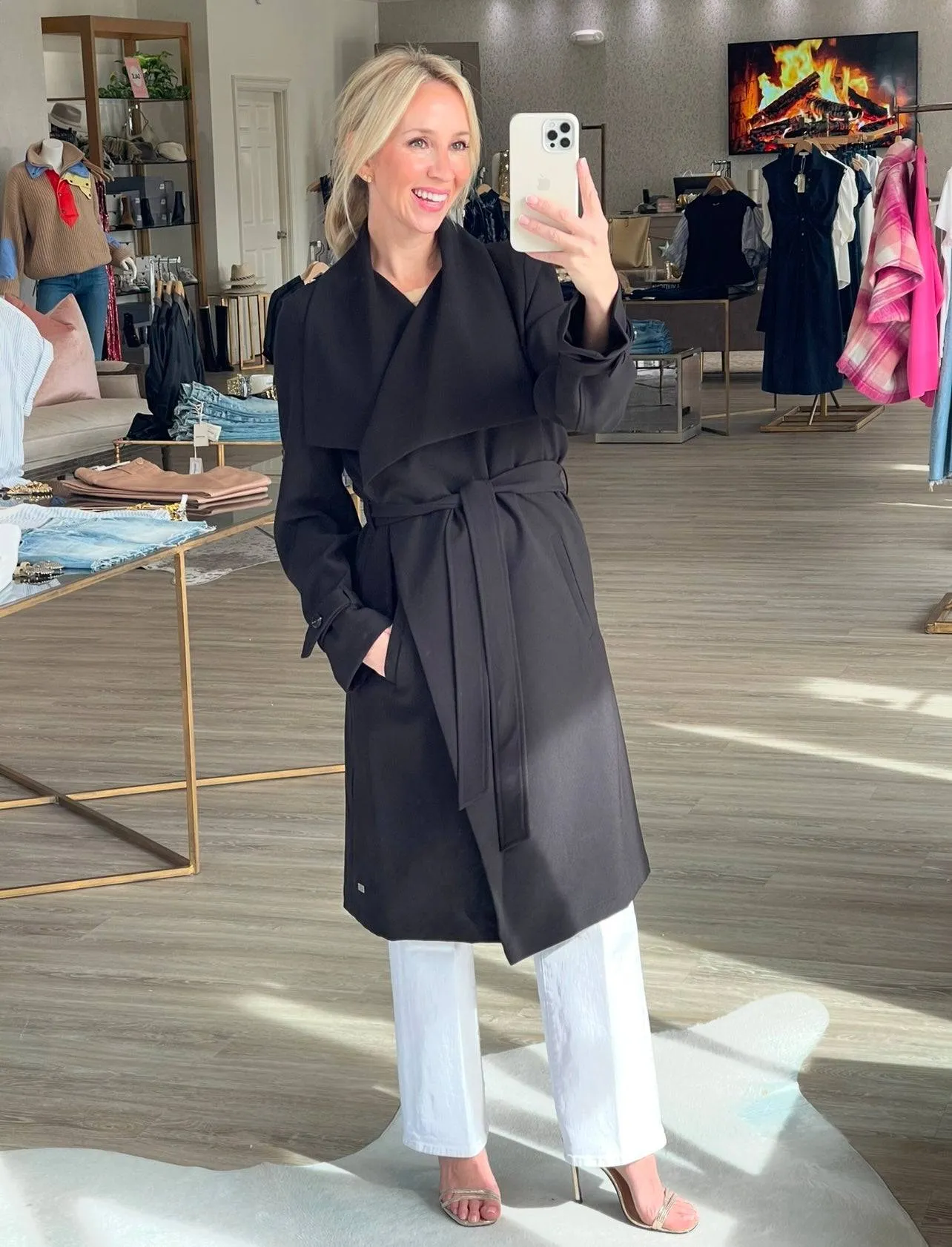 Olivia Trench in Black