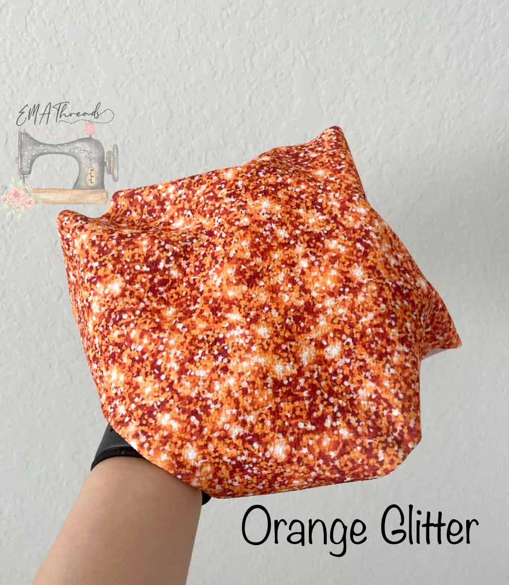 Orange glitter Hard Knot Headband