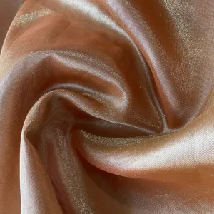 Orange Solid Plain Tissue Fabric 19675