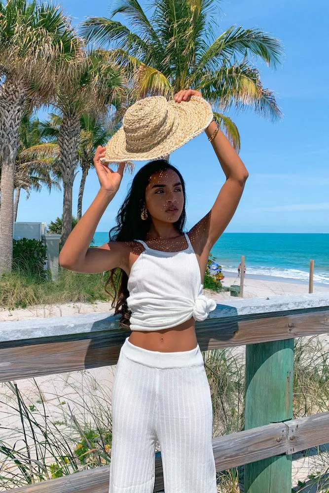 Orlando Ribbed Knit Set White