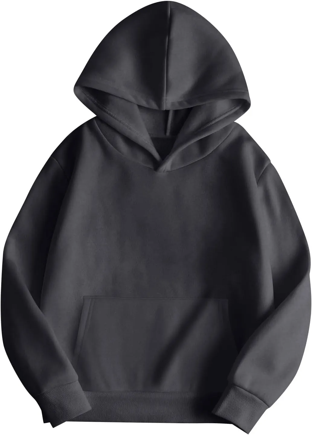 Oversized Hoodies for Women Fleece Plain Hooded Sweatshirts with Pocket Casual Long Sleeve Pullover Sweaters Y2k Tops