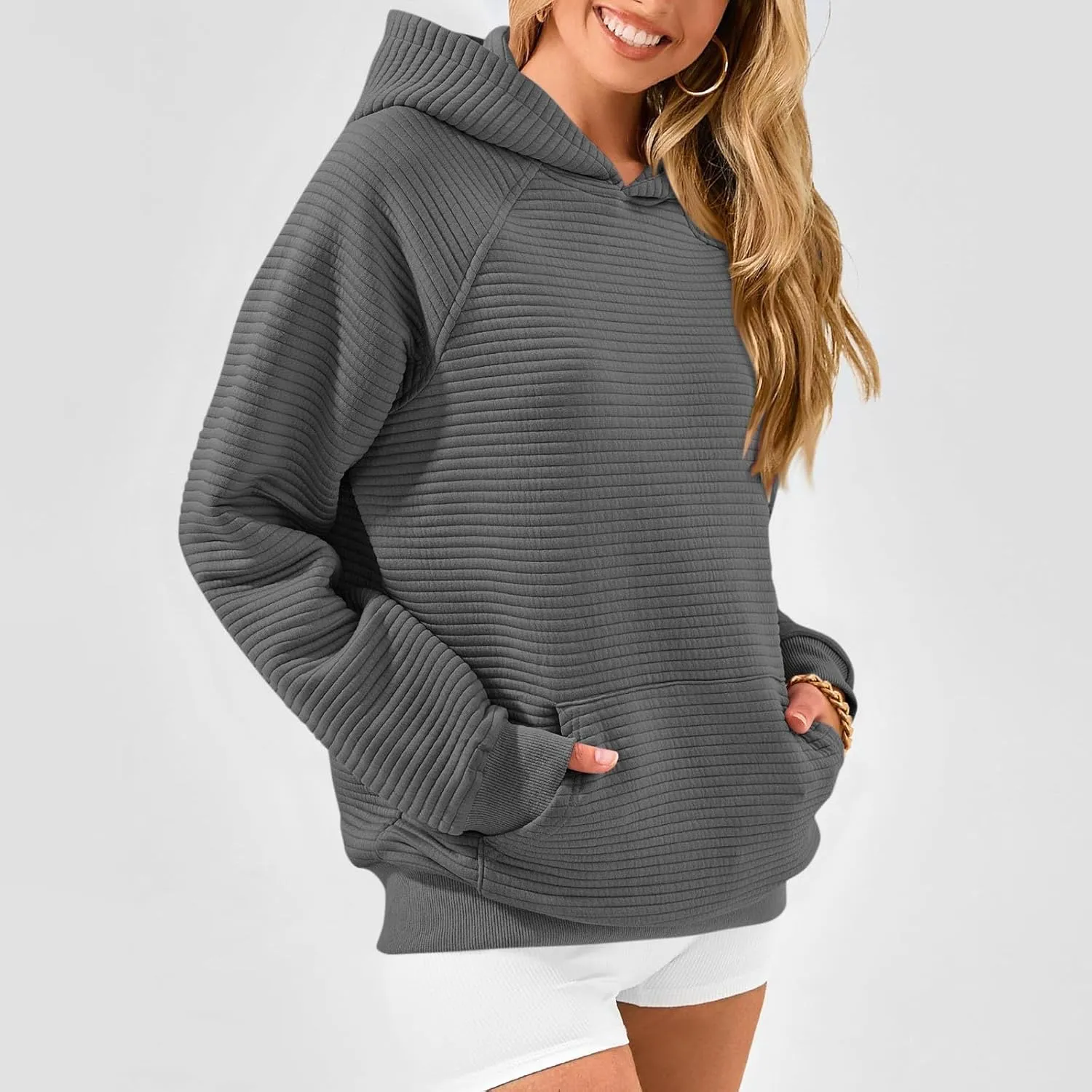Oversized Hoodies for Women Loose Comfy Long Sleeve Hooded Sweatshirts Casual Trendy Fall Clothes with Pockets