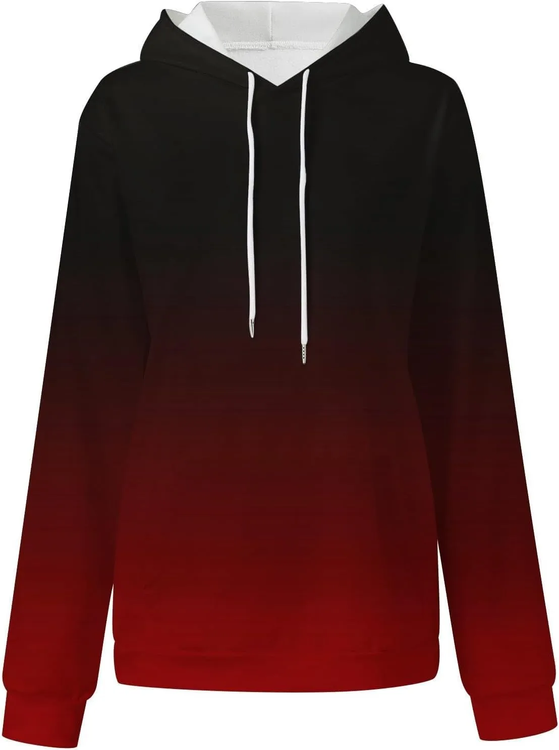 Oversized Hoodies for Women Plus Size Drawstring Sweatshirt with Pocket Loose Pullover Long Sleeve Travel Clothes