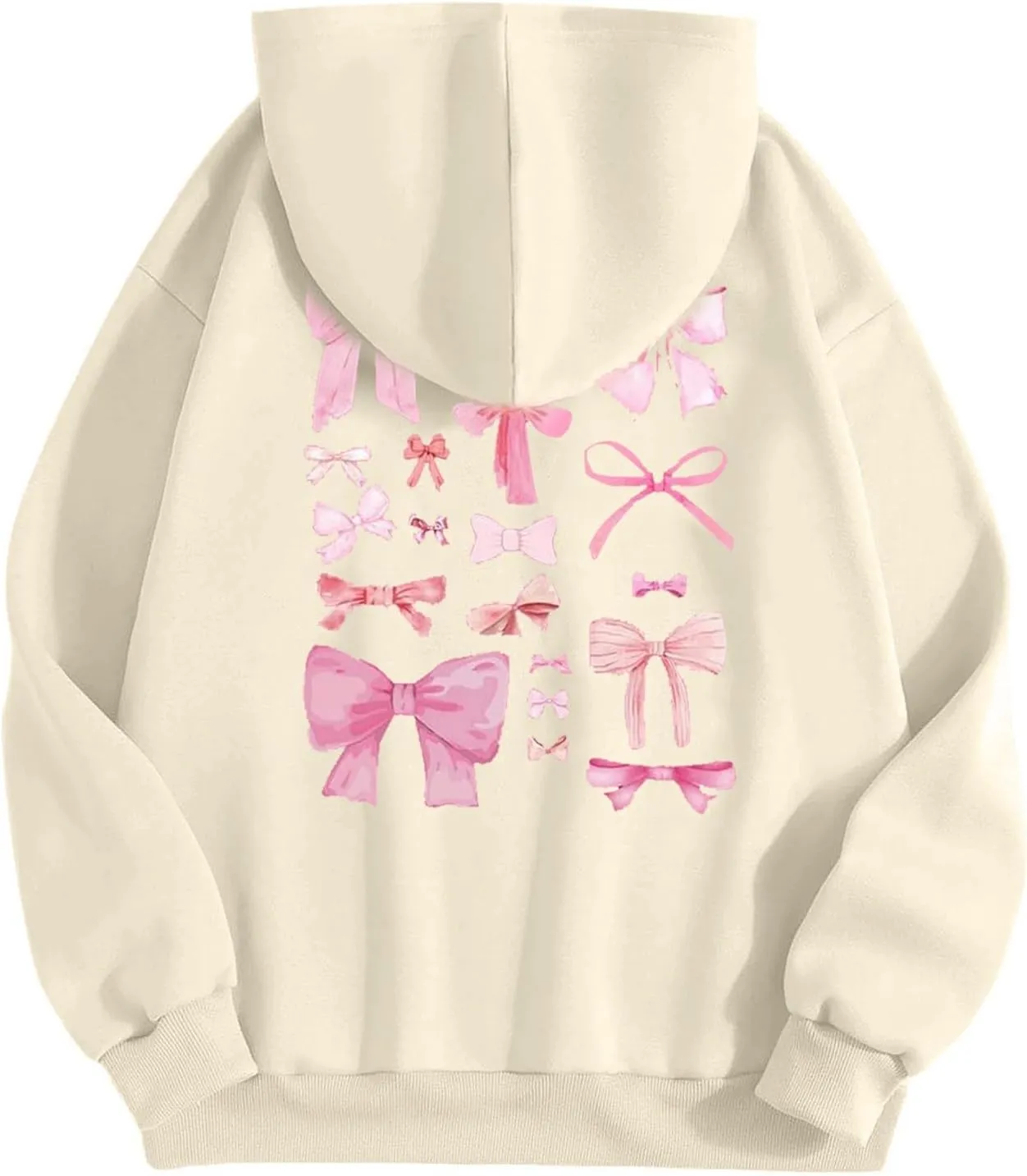 Oversized Hoodies for Women Plus Size Fall Long Sleeve Casual Print Preppy Hoodie Y2k Sweatshirts Teen Girls Clothes
