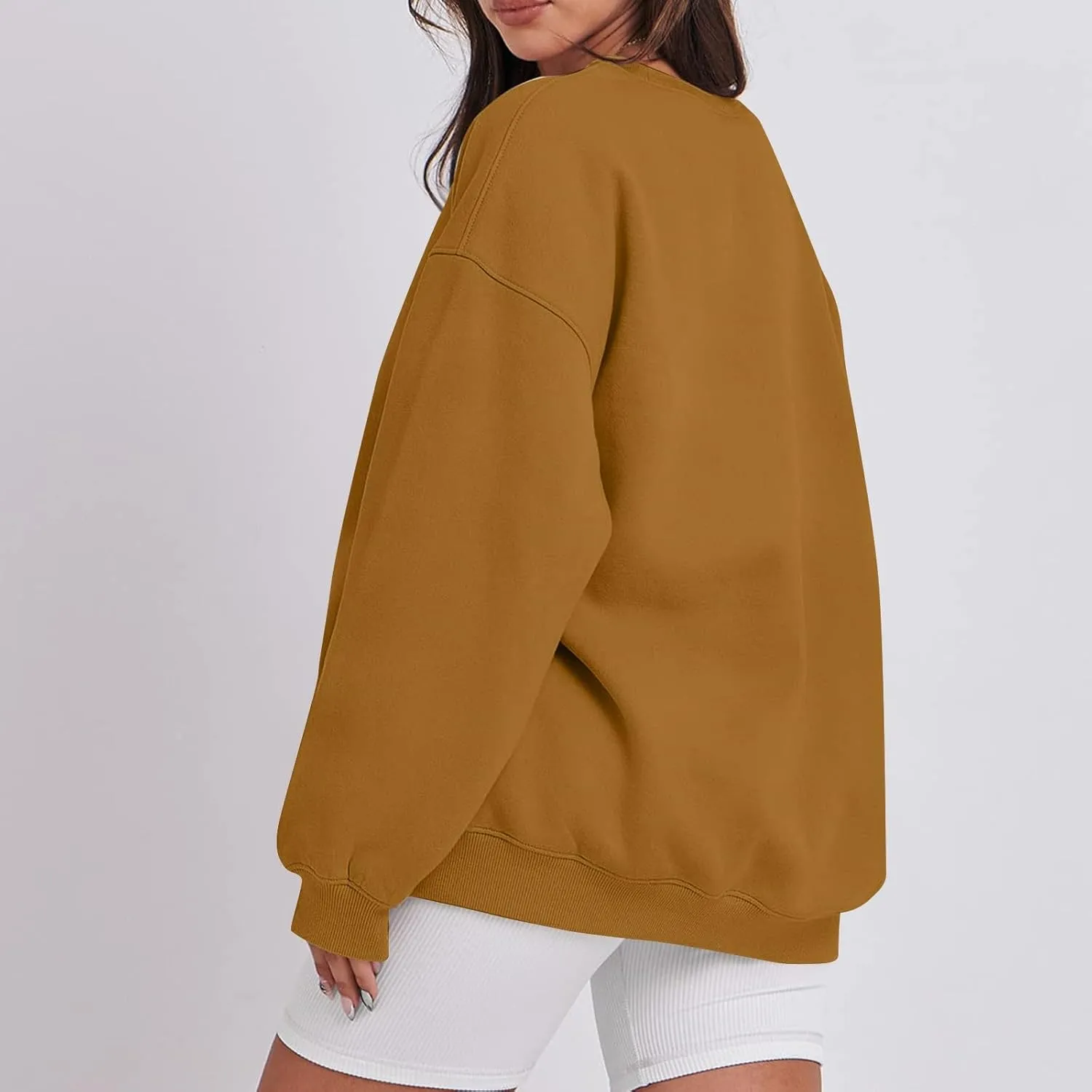 Oversized Sweatshirt for Women Y2K Crewneck Pullover Hoodie Lightweight Sweaters Fall Fashion for Women 2024