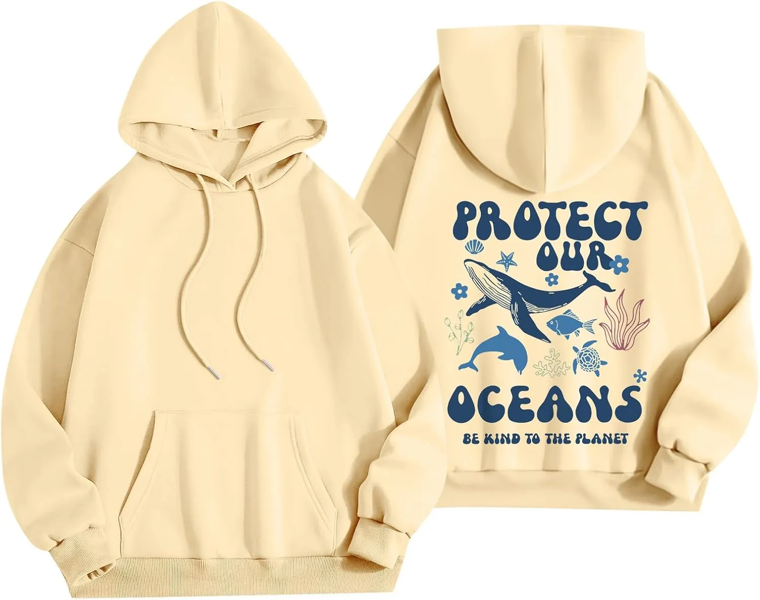 Oversized Sweatshirt For Women,Womens Trendy Letter Print Hoodies Casual Long Sleeve Hoodies With Pockets