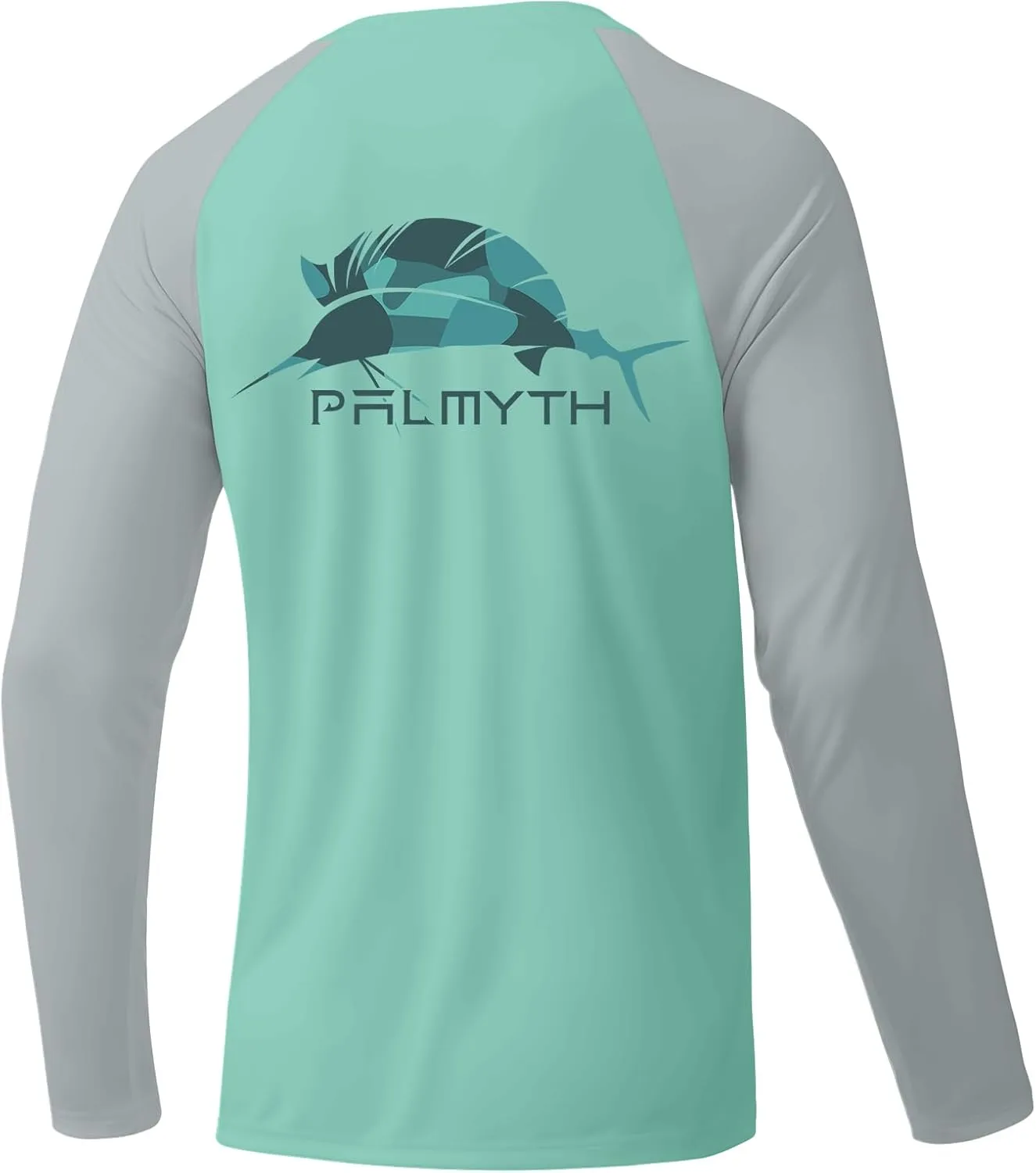 Palmyth Fishing Shirts for Men Long Sleeve Sun Protection UV UPF 50  T-Shirts Performance Quick Dry
