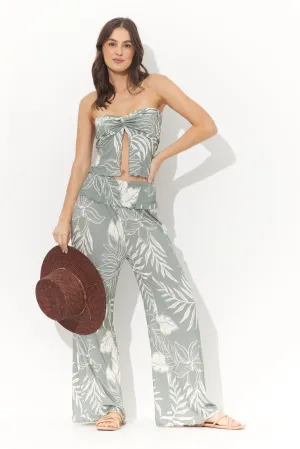 Paradise Ahead Leaf Print Top