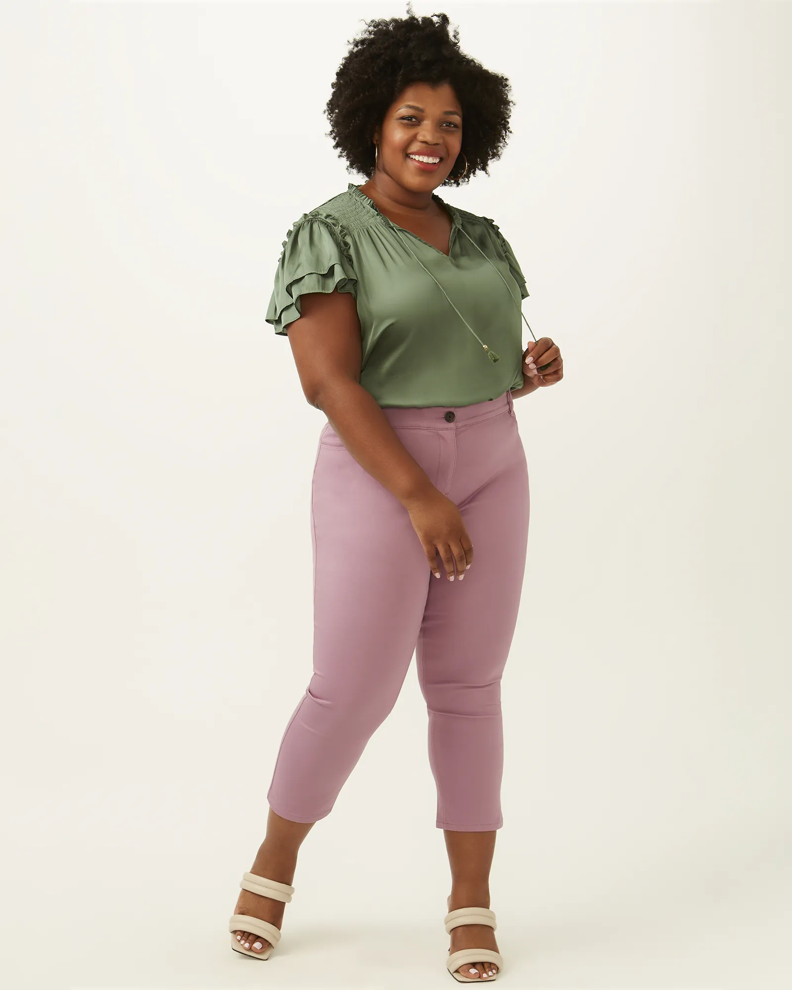 Paris Skinny Capri Pant | Lilac