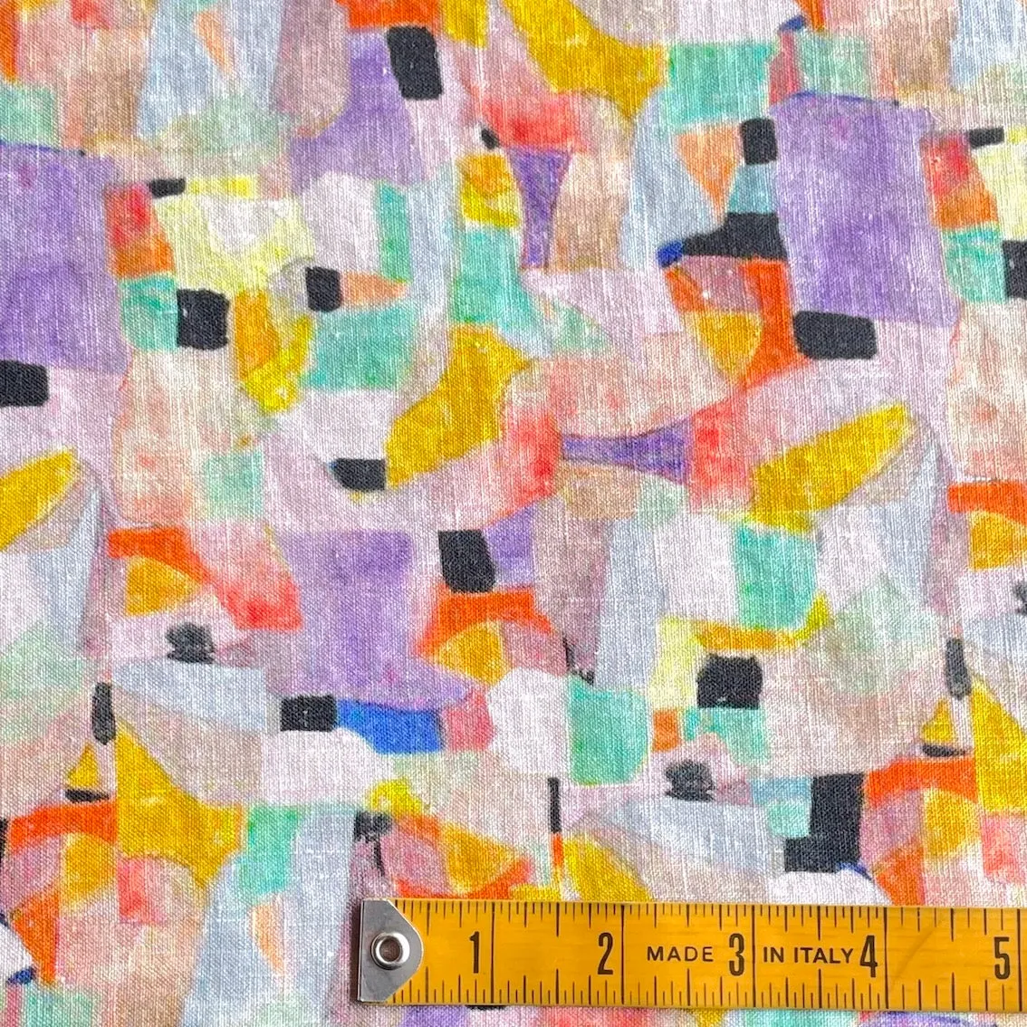 Pastello Washed Printed Linen