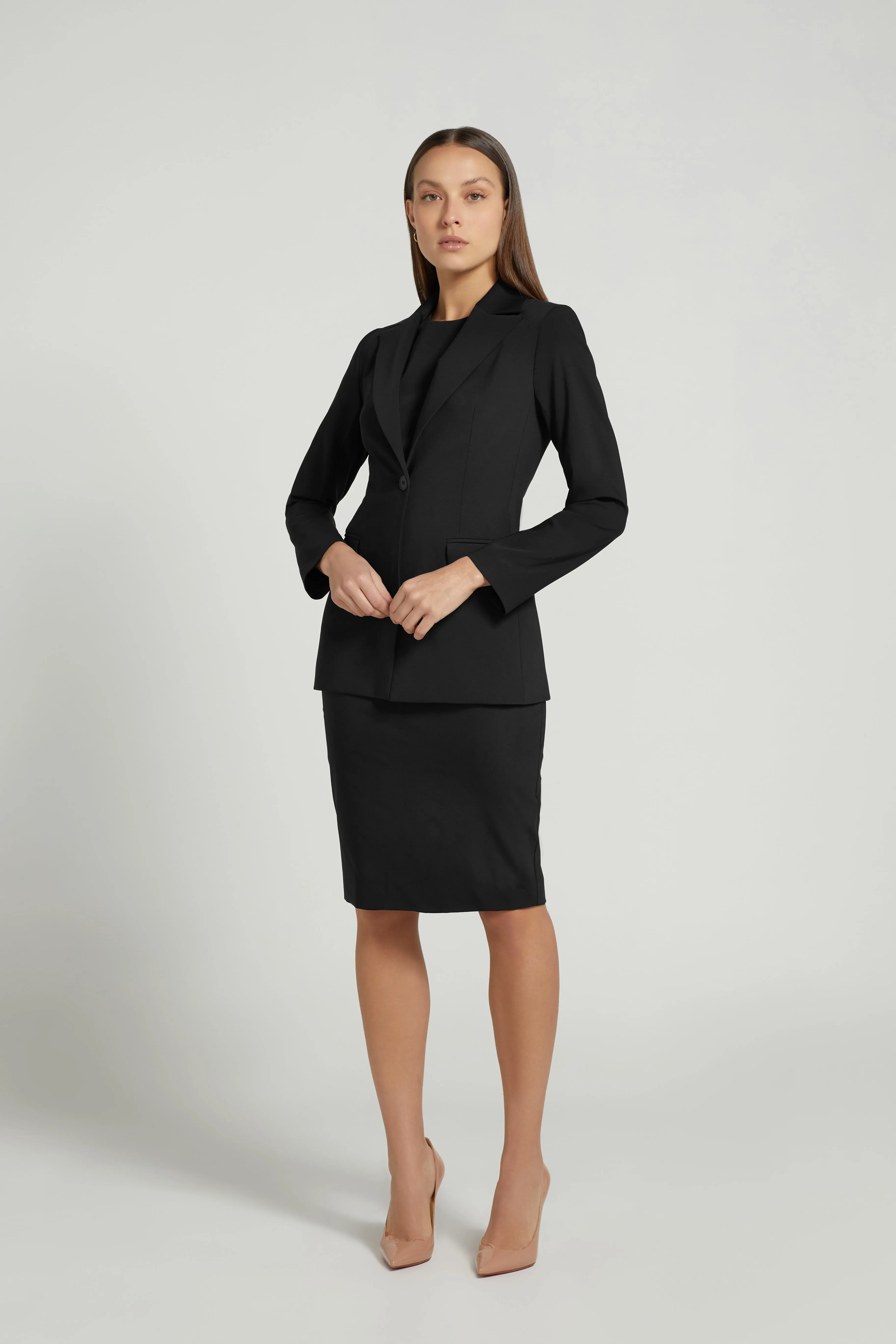 PENCIL DRESS SET BLACK