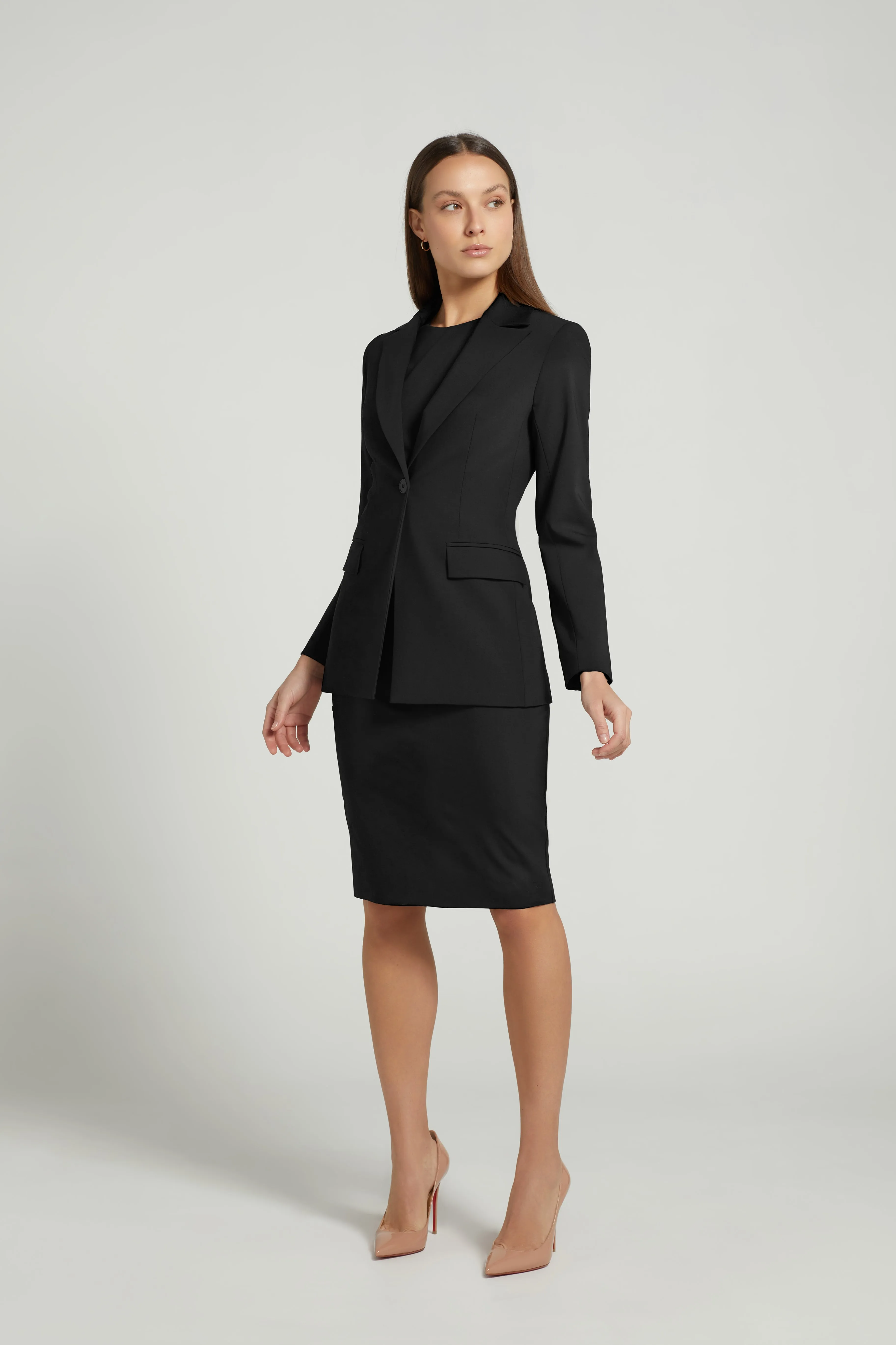PENCIL DRESS SET BLACK