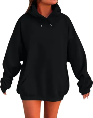 Plus Size Hoodies for Women Oversized Comfy Fleece Sweatshirts Casual Hooded Pullover Sweaters Long Sweatshirts