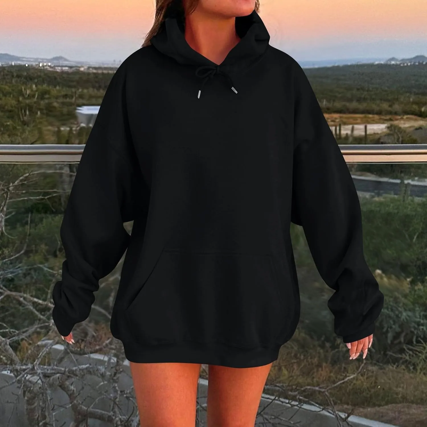 Plus Size Hoodies for Women Oversized Comfy Fleece Sweatshirts Casual Hooded Pullover Sweaters Long Sweatshirts