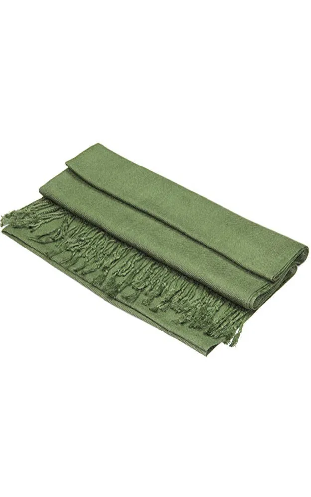 PP001-14 Olive Pashmina Scarf