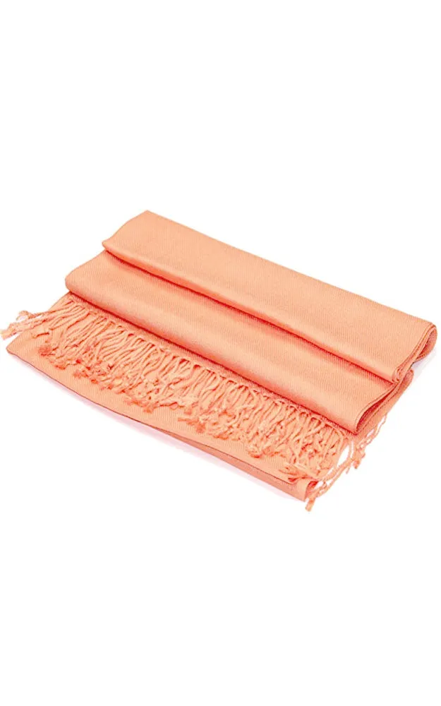 PP001-57 Peach Pashmina Scarf