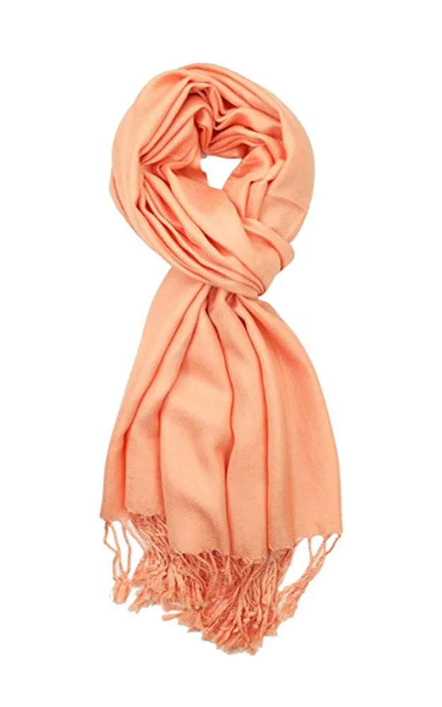 PP001-57 Peach Pashmina Scarf