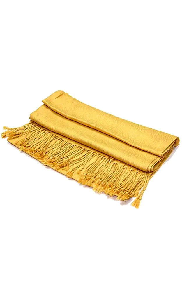 PP001-58 Mustard Yellow Pashmina Scarf