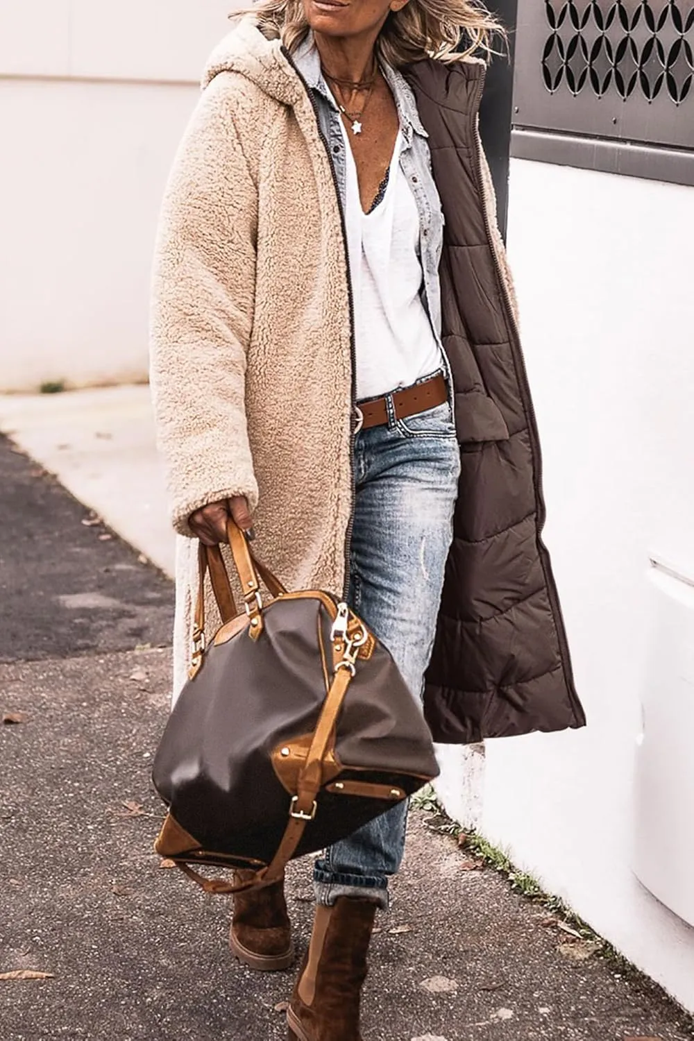 PRETTYGARDEN Women's 2025 Winter Fashion Clothes Oversized Shearling Fleece Long Coats Jackets
