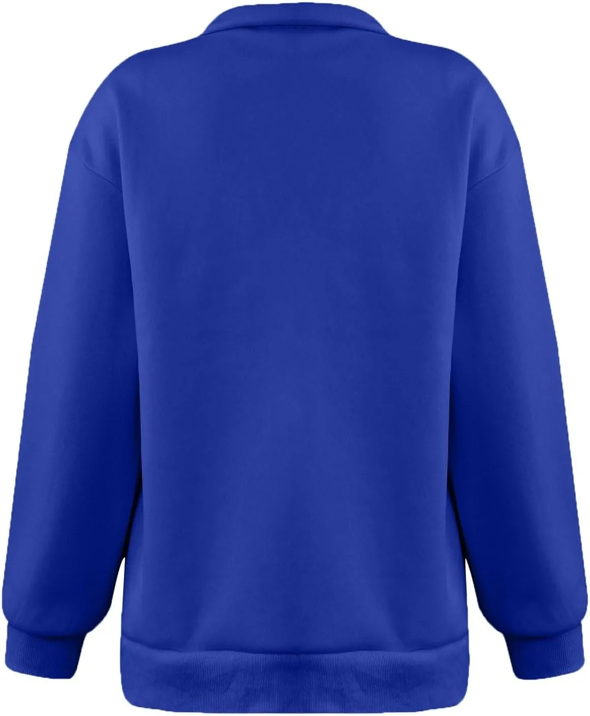 Quarter Zip Pullover for Women Fall Long Sleeve Y2k Clothes Drop Shoulder Blouses Casual Sweaters Half Zip Sweatshirt
