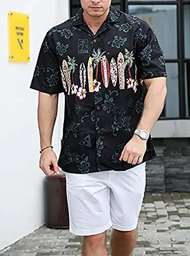 Quick Dry Regular Fit Hawaiian Shirt up to 4XL