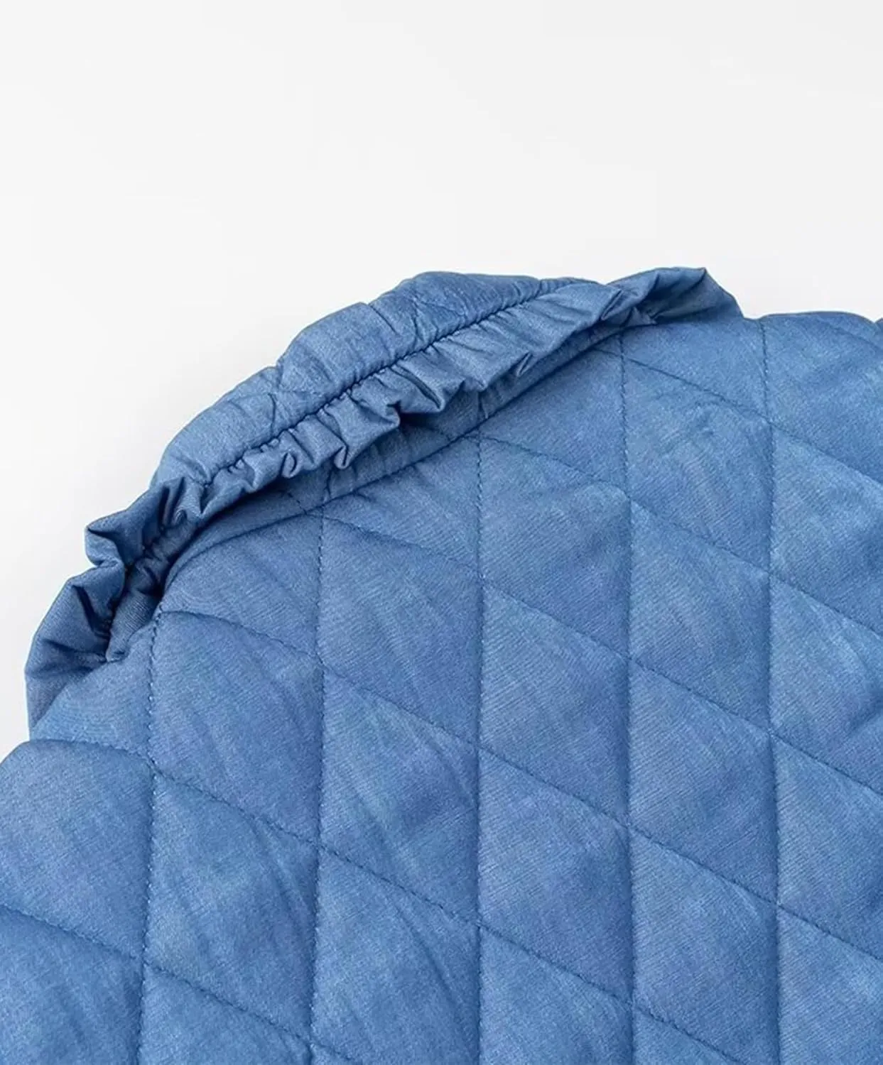 Quilted Jackets for Womens Lightweight Cropped Puffer Coat Casual Long Sleeve Down Jacket with Pockets