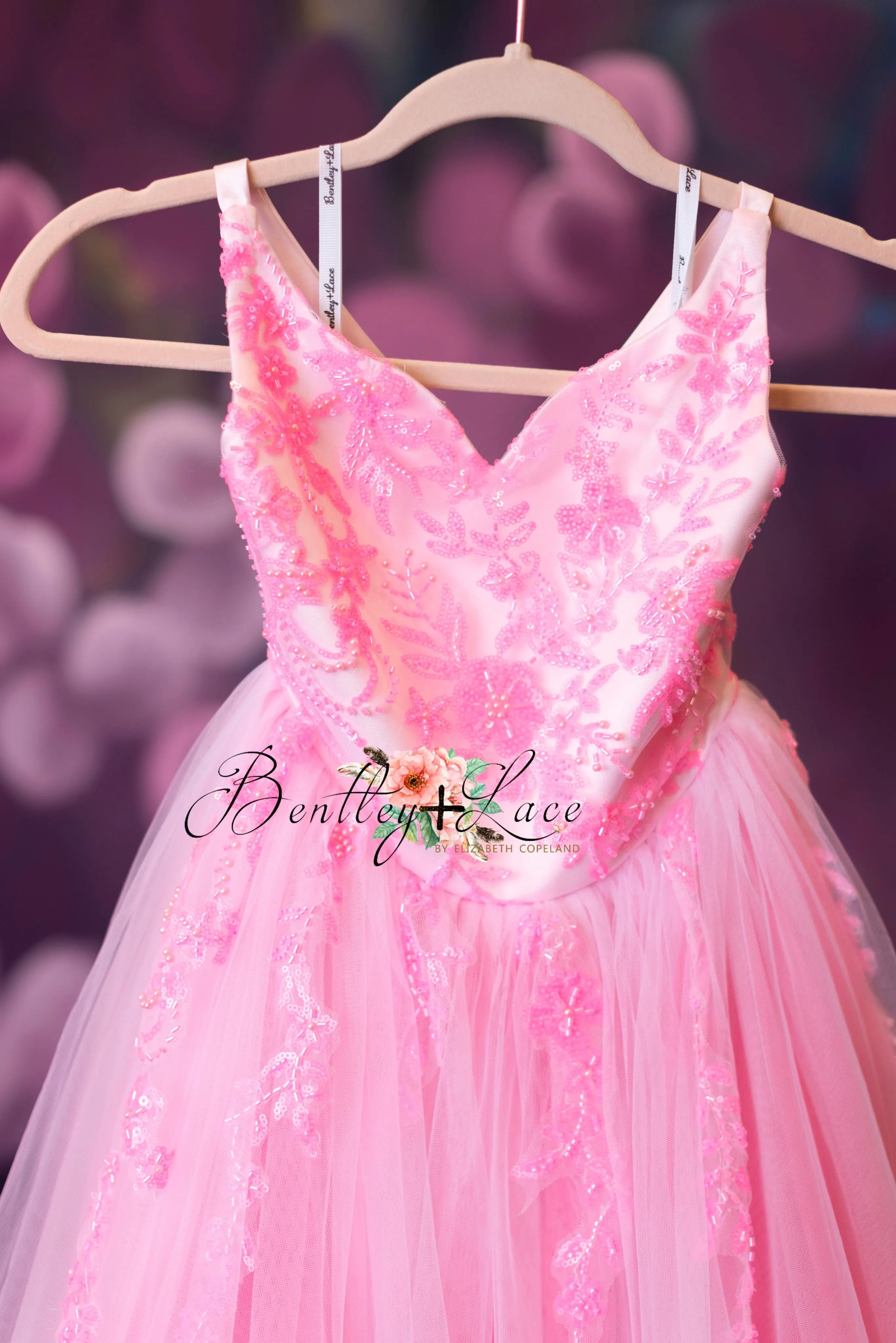 "Pink Dazzle" -   Tulle Floor Length ( 8 Year - 9 Year)