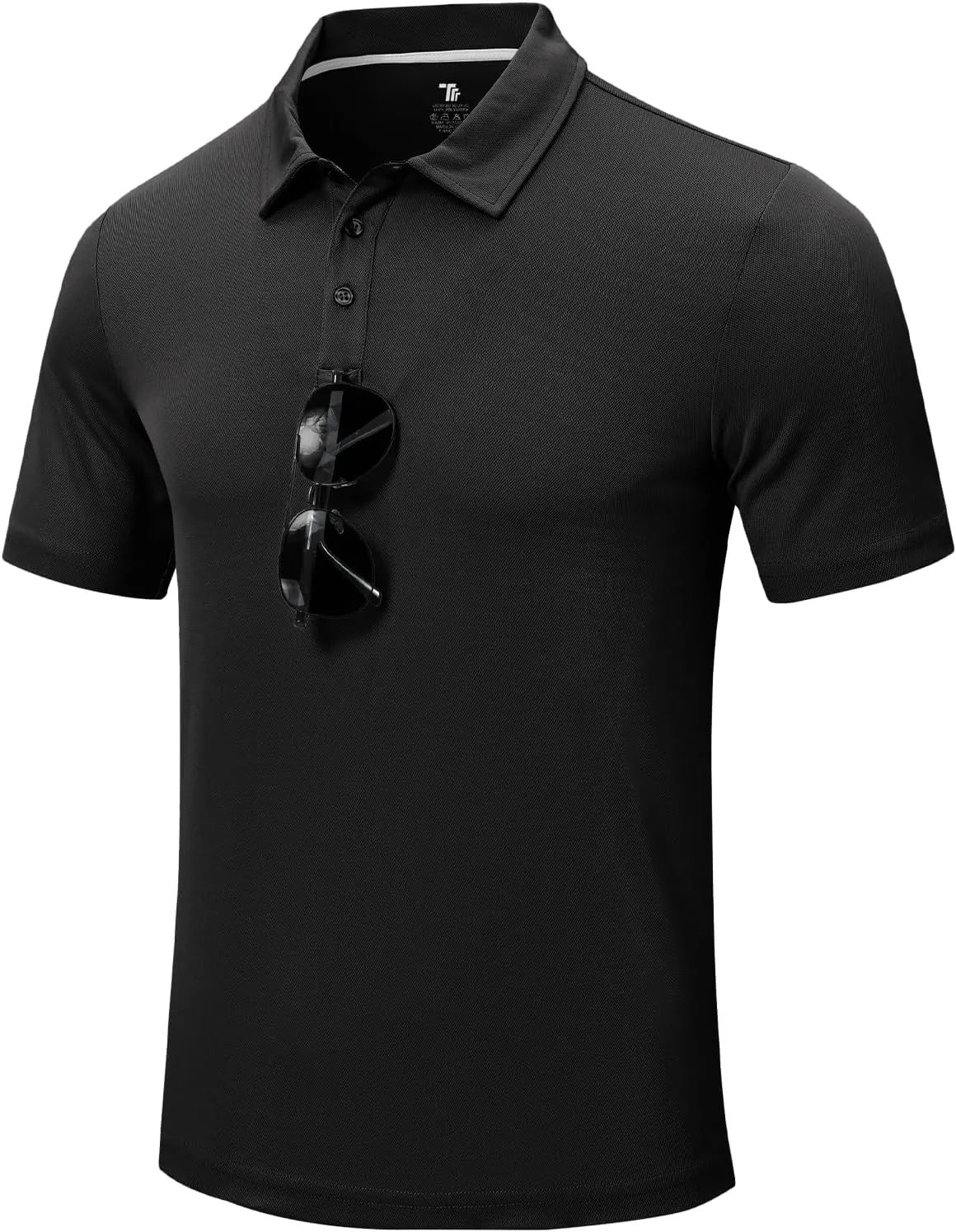 Rdruko Men's Golf Polo Shirt Short Sleeve Moisture Wicking Shirts Collared Outdoor UPF 50  Pique Jersey Shirts