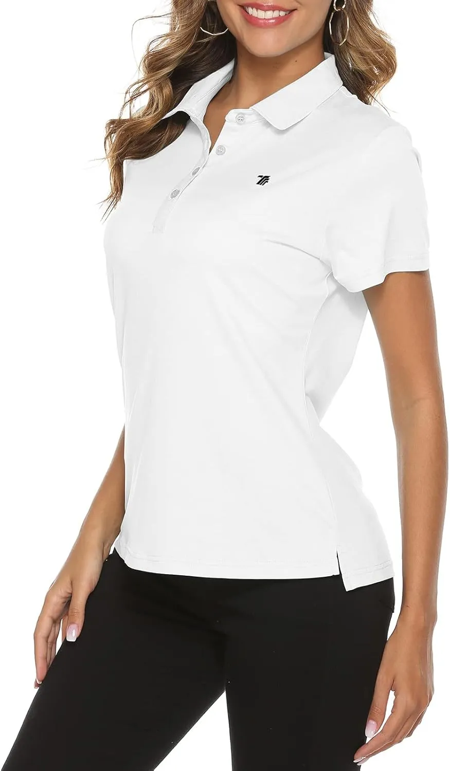 Rdruko Women's Golf Polo Shirts Short Sleeve Dry Fit Moisture Wicking Tennis Sports Casual Collared T Shirts