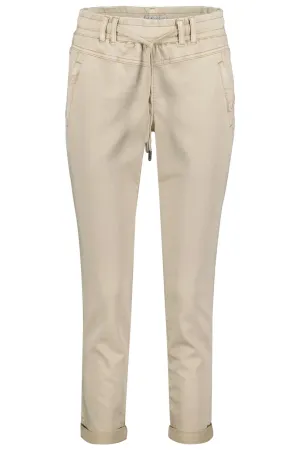 Red Button SRB4154 Tessy Pebble Taupe Cropped Jogger Trousers
