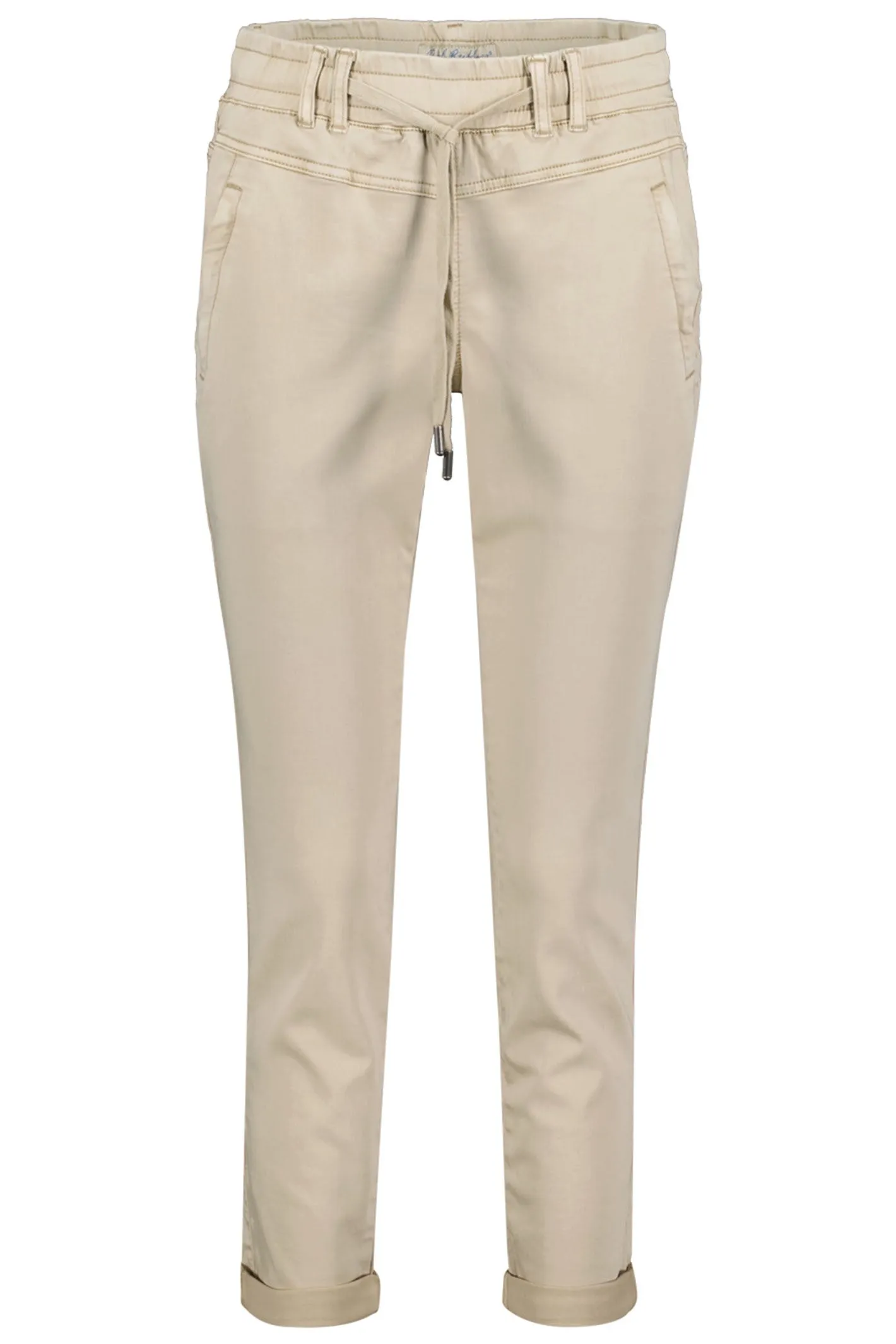 Red Button SRB4154 Tessy Pebble Taupe Cropped Jogger Trousers